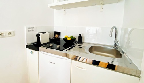 Superior Apartment, 1 Queen Bed, Kitchen