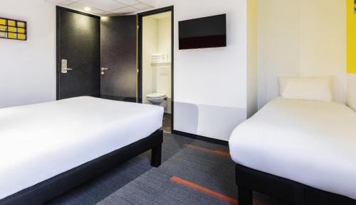 Pop Room with One Double Bed and One Single Bed