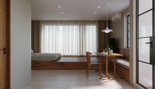 Studio with Balcony