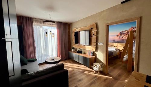One-Bedroom Apartment with Balcony and Mountain View  