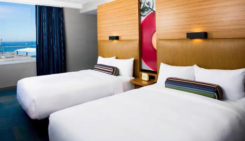 Queen Room with Two Queen Beds and Roll-in Shower - Mobility and Hearing Accessible