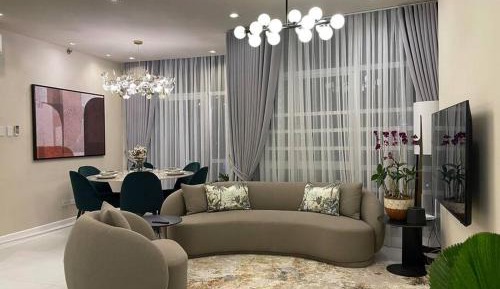 Three-Bedroom Premium Apartment with Balcony