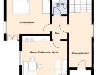 One-Bedroom Apartment with Shower