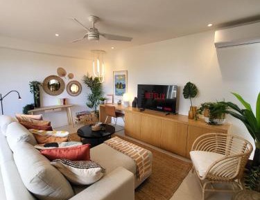 Appartement 2 chambres Zen avec jardin et Jacuzzi et proche des plages