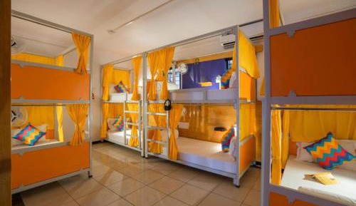 Bed in 8 Bed Male Only A/C Dormitory Room with Ensuite Bathroom