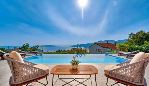 Four-Bedroom Villa with Private Pool and Sea View
