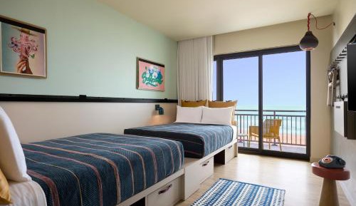 Moxy Queen Room with Two Queen Beds and Balcony - Oceanfront
