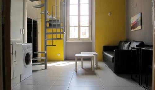 Studio with mezzanine