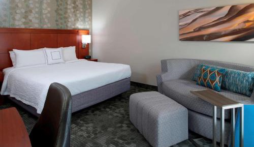 Mobility/Hearing Accessible Guestroom King Roll-In Shower