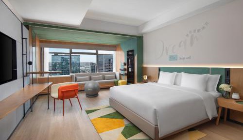 1 King Bed room Fitness Mirror 