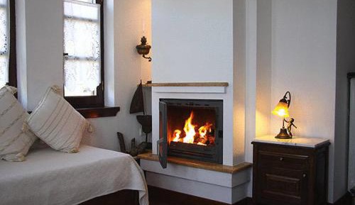 Suite with Fireplace with View