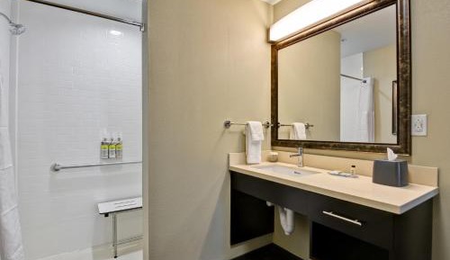 One Bedroom Suite with Queen Bed and Hearing Accessible Roll In Shower - Non-Smoking