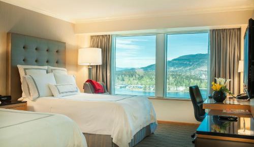 Deluxe Double Room with Two Double Beds and Harbor View