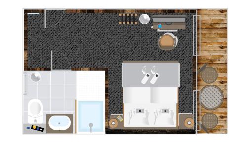 Suite with Balcony with Wellness Access