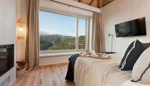 Deluxe Room with Mountain View & Fireplace