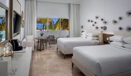 Double Room with Two Double Beds and Ocean View