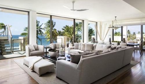 4 bedroom oceanfront penthouse residence with balcony