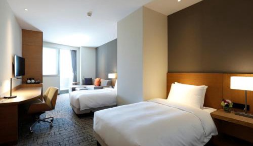 Twin Room with Sofa Bed and View