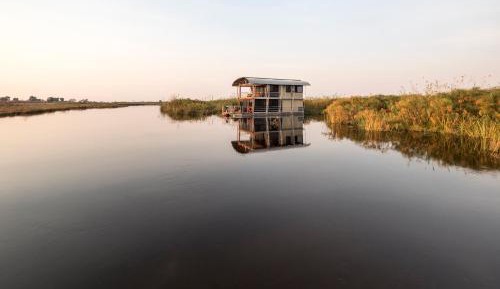 Anchored House Boat
