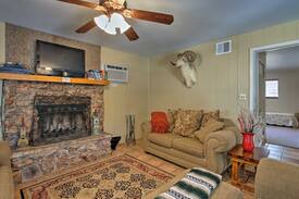 Whispering Pines Cabin | Rustic Cabin w/Fire pit-Steps from E. Verde River!