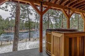Deschutes River Woods House | Large Riverfront Estate, Hot Tub,Dog Friendly!