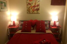 North Park Hill House | NE Park Hill: room w full bed, shared living rooms