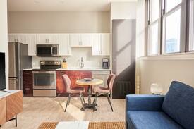 Downtown Detroit Apartment | Sonder | The Randolph | Bold 1BR + Sleeper Sofa