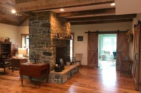 New Oxford House | Plum Run Acres: Rustic & Modern Escape on 42 Acres