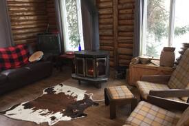 Pohenegamook Villa | Grand chalet bois rond Pohénégamook (La Carpe)