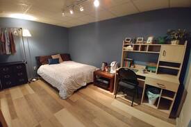 Industrial Park House | Bedroom with Den and Private Washroom