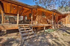Whispering Pines Cabin | Rustic Cabin w/Fire pit-Steps from E. Verde River!