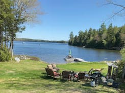 Franklin Cabin | Family Camp overlooking Abrams Pond.