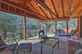 Whispering Pines Cabin | Rustic Cabin w/Fire pit-Steps from E. Verde River!