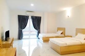 Sihanoukville City Centre Apartment | Grand Studio 38m2 2 Lits+Piscine+Gym+360degré View