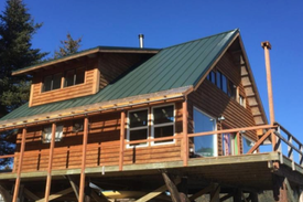 Seldovia Village House | Lagoon Pt Cabin - Green Room (private bedroom)