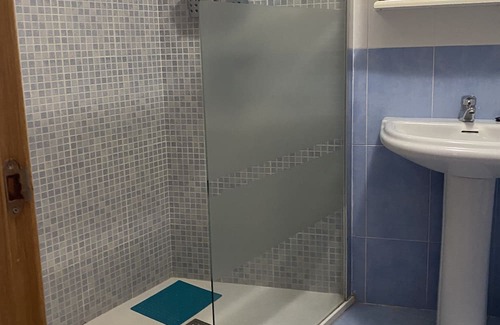Puerto de Mazarron Apartment | Accessible apartment 50 metres to beach ,large communal pool, sea view balcony