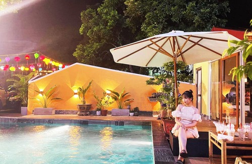 Ninh Binh House | Trang An Ao Dai Homestay - Triple room with field view - Thien Ha room