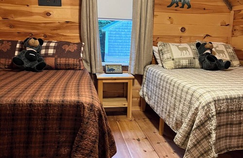 Bingham Cabin | Cozy 1 bedroom cabin with a loft, living space with internet, and a creek!