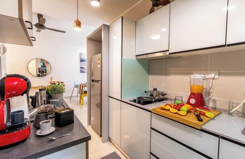 Bandar Tun Razak Apartment | Sleeps 6 Near Bukit Jalil Fiber Long Short Stay