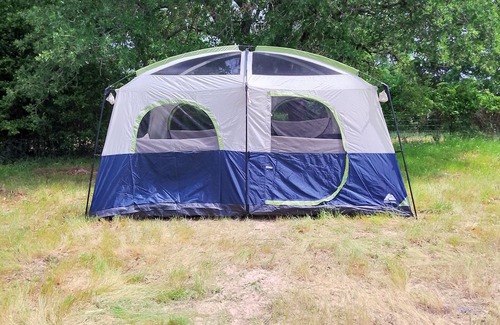 Palestine RV Rental | 10 Person Tent Cabin Rental @ The Fabulous Bok Vegas Petting Zoo