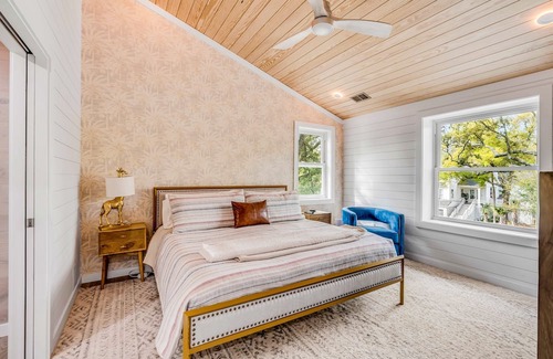 Isle of Palms House | Dog-friendly home with a private pool, two wet bars, deck, & central AC
