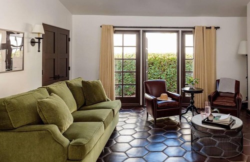 Warm Sands House | Melvyn's Suite w/ Private Patio! Sofa, Living Area, Ingleside Estate