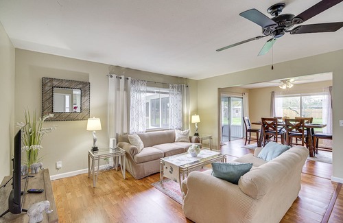Interchange Square House | Palm Bay Home w/ Screened Porch - 8 Mi to Beaches!