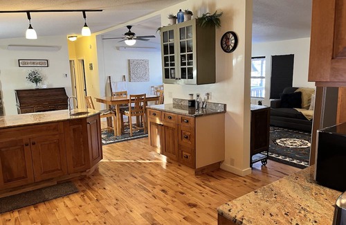 Freedom House | Newly remodeled home with a Barnwood rustic siding and an updated clean interior