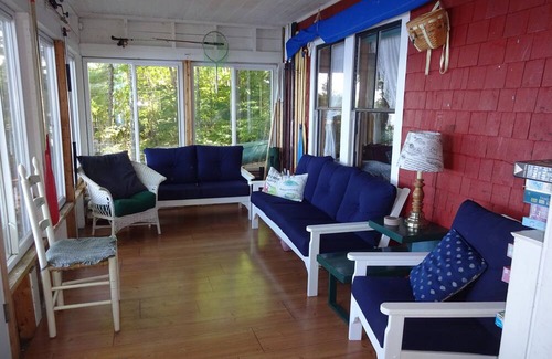 Raymond Cottage | Charming old-fashioned waterfront cottage on Panther Pond. Pet-friendly!