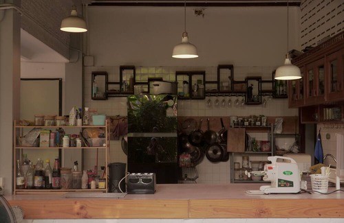 Chang Phueak House | Bright and Cozy Bedroom with AC in a Stylish Thai House, Primary Location.
