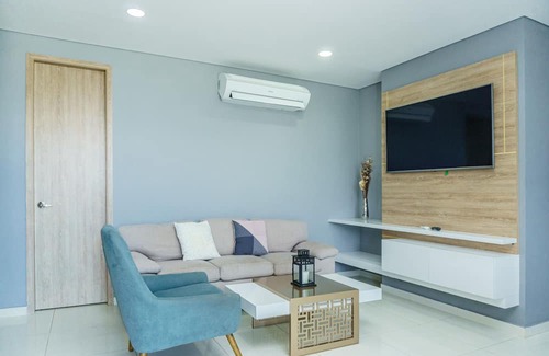 Mamatoco Apartment | Beautiful 3-bedroom apartment in terrific Santa Marta with AC, fitness room.