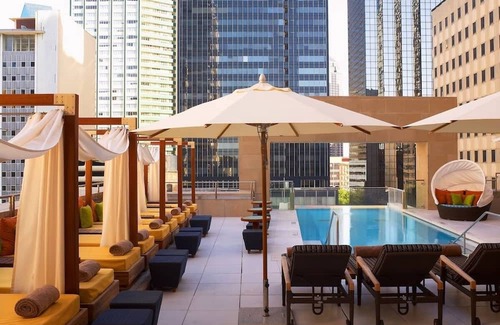 Downtown Dallas House | Penthouse Rooftop at The Joule Dallas, Kitchen, Rooftop Pool, Parking