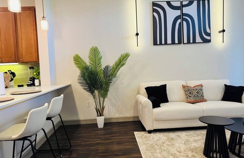 Central Business District Apartment | Downtown Houston Modern Elegant Loft with Free Parking/WiFi/Skyview/Pool