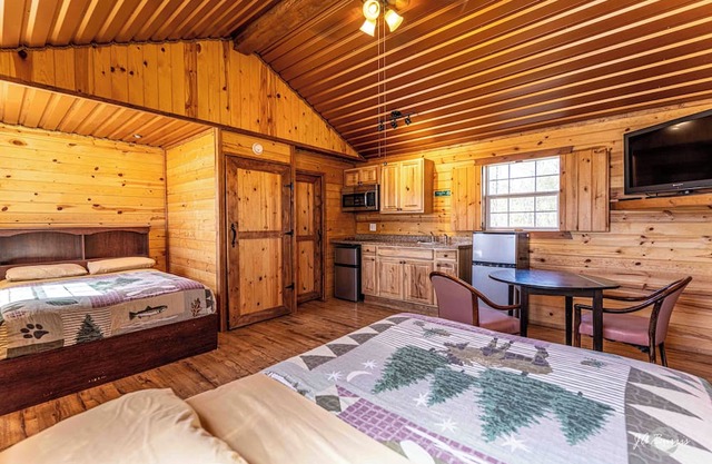 Cabin with kitchen, 1 room, 2 beds, 1 bath, Shower